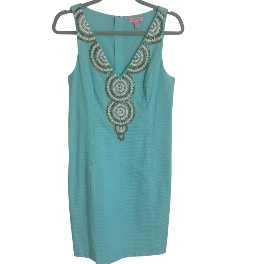 Lilly Pulitzer Gabby Shift dress Serene Blue size. 6